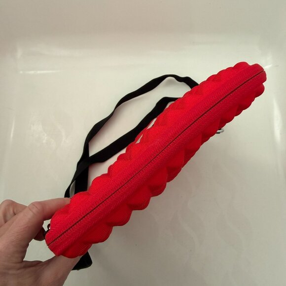 REBECCA MINKOFF Red Neoprene Pyramid Stud iPad Tablet Case Bag - Picture 5 of 9